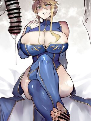 [Hiro潶(hiroki00)]~英霊百足蹂躙~saber阿尔托莉雅+白狮子王+泳装黑王+万圣节护士+泳装黑王 (Fate／Grand Order)[中国翻訳]_034