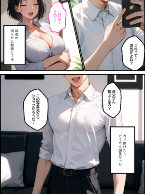 叔母を浮気相手と別れさせてから俺の牝にしたけどなんか質問ある?_uwaki_008