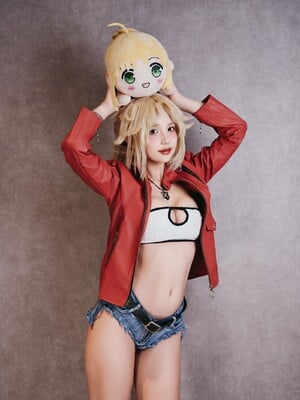 Puypuy プィプィ (Puypuychan) cosplay Mordred - FateGrand Order_095
