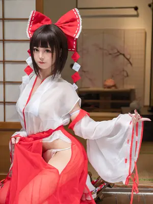 蜜汁猫裘 - 巫女_12