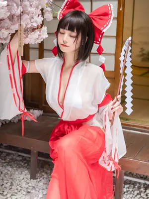蜜汁猫裘 - 巫女_03