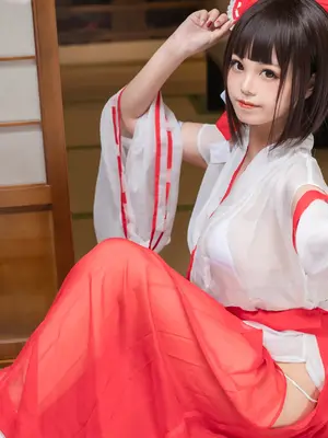 蜜汁猫裘 - 巫女_10