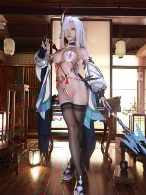 Aqua 水淼 - 申鹤_34