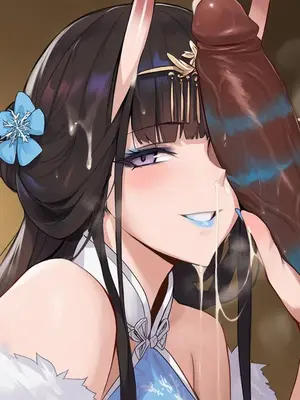 【ABYSOTH】Noshiro BBC blue lips oral [AI Generated]_d_015